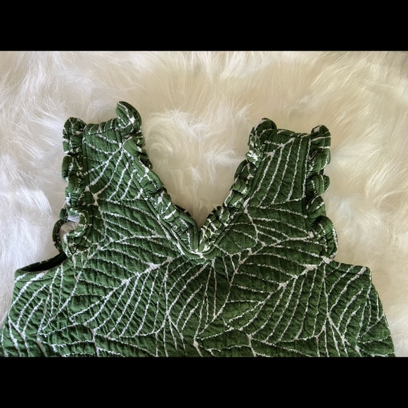 NWOT Size 18-24Month Janie&Jack LEAF RUFFLE TRIM DRESS - Picture 5 of 7